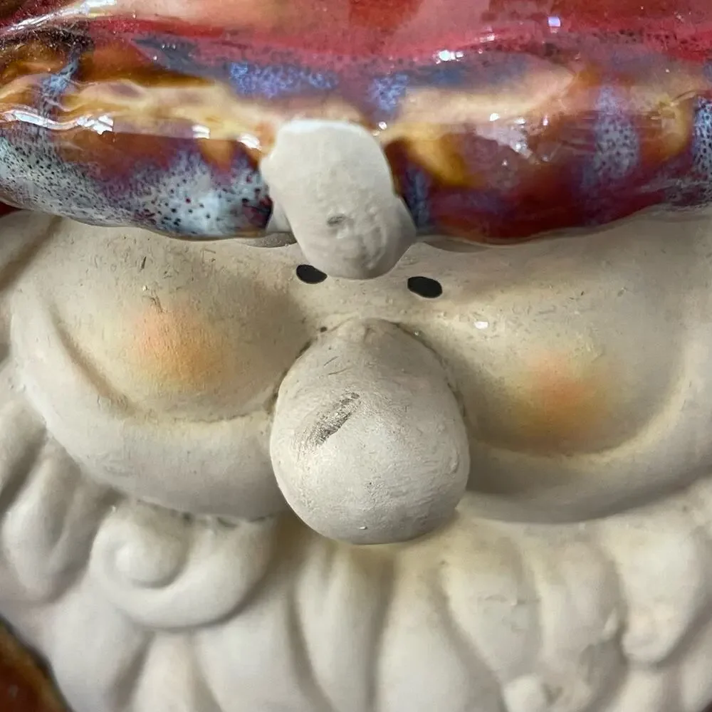 Santa Claus Candy Dish Soap Ceramic Trinket Christmas Holiday Decoration